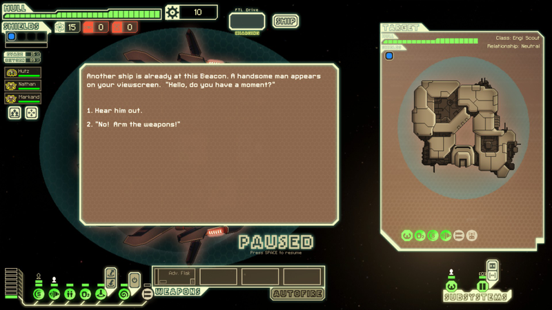 Illustration for article titled FTL: Faster Than Light Modded To Run A Marriage Proposal